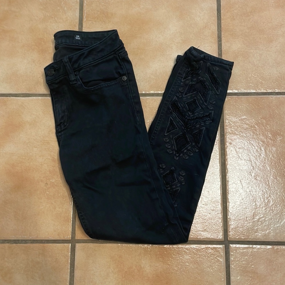 Miss Me Black Ankle Skinny Jeans